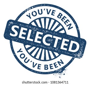 You've been Selected Stamp