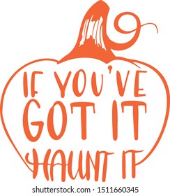 If you've got it haunt it decoration for T-shirt