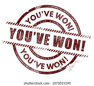 You Have Won Images, Stock Photos & Vectors | Shutterstock