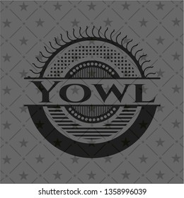 Yowl dark emblem. Retro