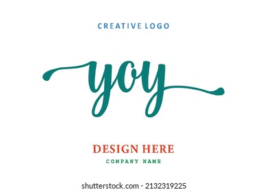 YOY lettering logo is simple, easy to understand and authoritative