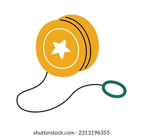 Yo-Yo Children Toy Vector Illustration