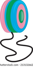 Yoyo  Clip Art, Vector Illustration