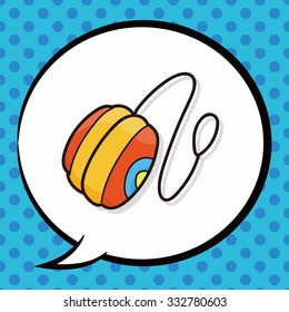 yo-yo doodle, speech bubble