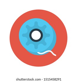 yoyo glyph flat vector icon