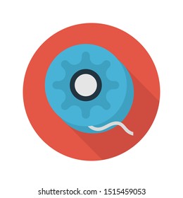 yoyo glyph flat vector icon