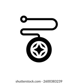Yoyo Glyph Icon. Yoyo Icon