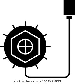 Yoyo Glyph Vector Icon Design