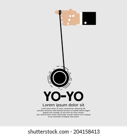 Yo-yo In Hand Vector Illustration