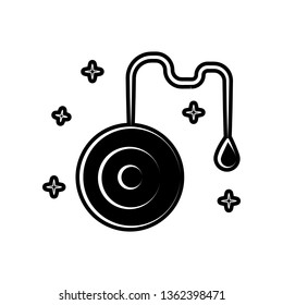 Yoyo icon. Element of dia de muertos for mobile concept and web apps icon. Glyph, flat icon for website design and development, app development