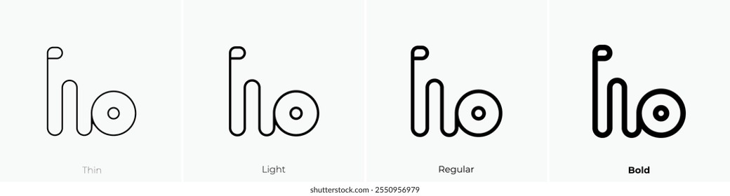 yoyo icon. Thin, Light Regular And Bold style design isolated on white background