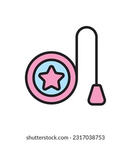 Yoyo Toy Icon Vector Illustration