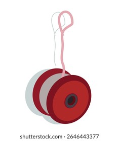 yoyo toy red. Red yoyo vector