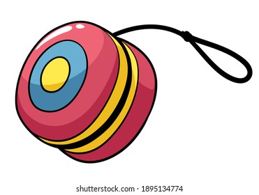 Yoyo toy. Yo-yo vector illustration
