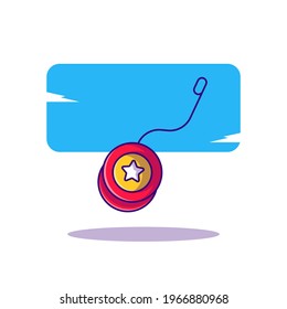 Yoyo Toys Vector Cartoon Illustrations