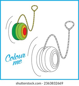 Libro de Colores Yoyo Vector para niños