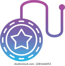 Icono vector Yoyo. Se puede usar para imprimir, móviles y aplicaciones web.