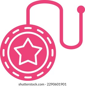 Yoyo vector icon. Can be used for printing, mobile and web applications.