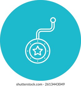 Yoyo vector icon. Can be used for printing, mobile and web applications.