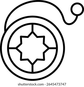 Yoyo vector icon. Can be used for printing, mobile and web applications.