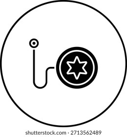 Ícone vetorial Yoyo. Pode ser usado para impressão, aplicativos móveis e da Web.