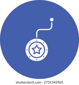 Icono de Vector Yoyo. Se puede utilizar para aplicaciones de impresión, móviles y de Web.