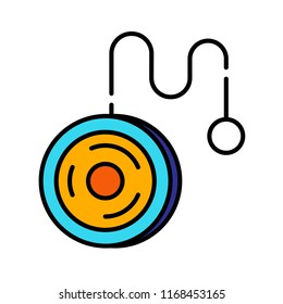 A yoyo vector illustration in line color design