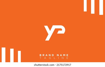 Letra YP Alphabet Iniciales logotipo Monograma PY