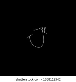 yp handwritten logo for identity