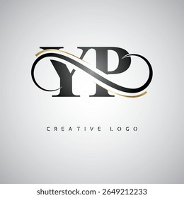 YP Infinity Monogram Logo – Elegant Modern Letter mark Design with Luxury Loop and Stylish Branding Symbol

