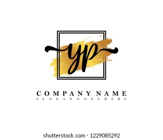 YP Initial handwriting logo concept