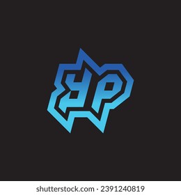 Soporte inicial de diseño de logotipo inspirador de YP e ideas de clan de juegos
