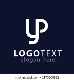 yp initial letter logo icon vector template
