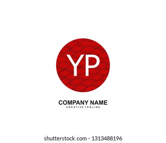 YP initial logo template vector