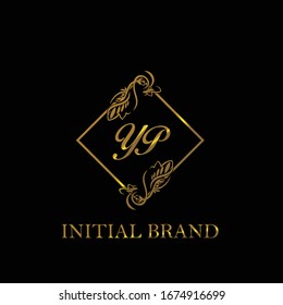 YP Initial wedding logo template vector