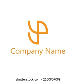 YP-Brief-Monogramm-Logo in goldener Farbe