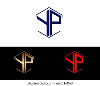 YP letters linked with hexagon shape logo
