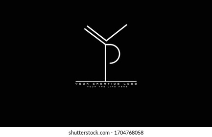 YP PY abstract vector logo monogram template