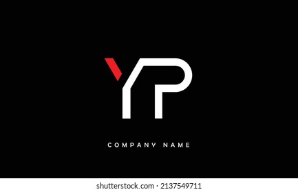 Monograma con el logotipo de las letras de los alfabetos YP, PY