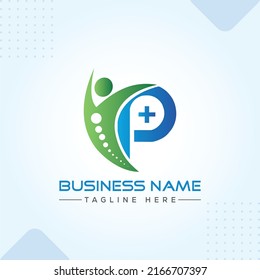 yp Py health hospital Business Logo in Modern Creative Minimal Style Lettering Vector Typographic Design