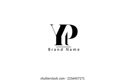 YP PY Y P abstract vector log monogram template