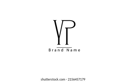YP PY Y P abstract vector log monogram template
