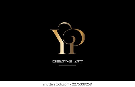 YP, PY, Y, P abstract letters logo monogram