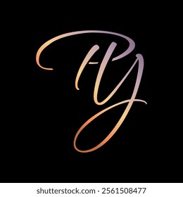 YP PY Y P abstract vector log monogram template