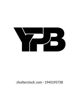 YPB letter monogram logo design vector