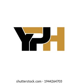 Vector de diseño del logotipo de la letra YPH