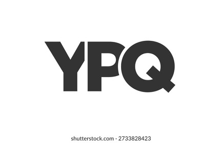 Modelo de design de logotipo YPQ com texto forte e moderno. Logotipo vetorial baseado inicial com tipografia simples e mínima. Identidade da empresa na moda ideal para presença de marca de negócios.