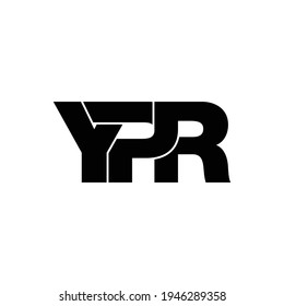 YPR letter monogram logo design vector