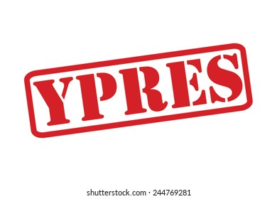 YPRES Red Rubber Stamp vector over a white background.