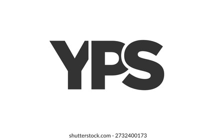 YPS logo design template with strong and modern bold text. Initial based vector logotype featuring simple and minimal typography. Trendy company identity ideal for businesses brand presence.